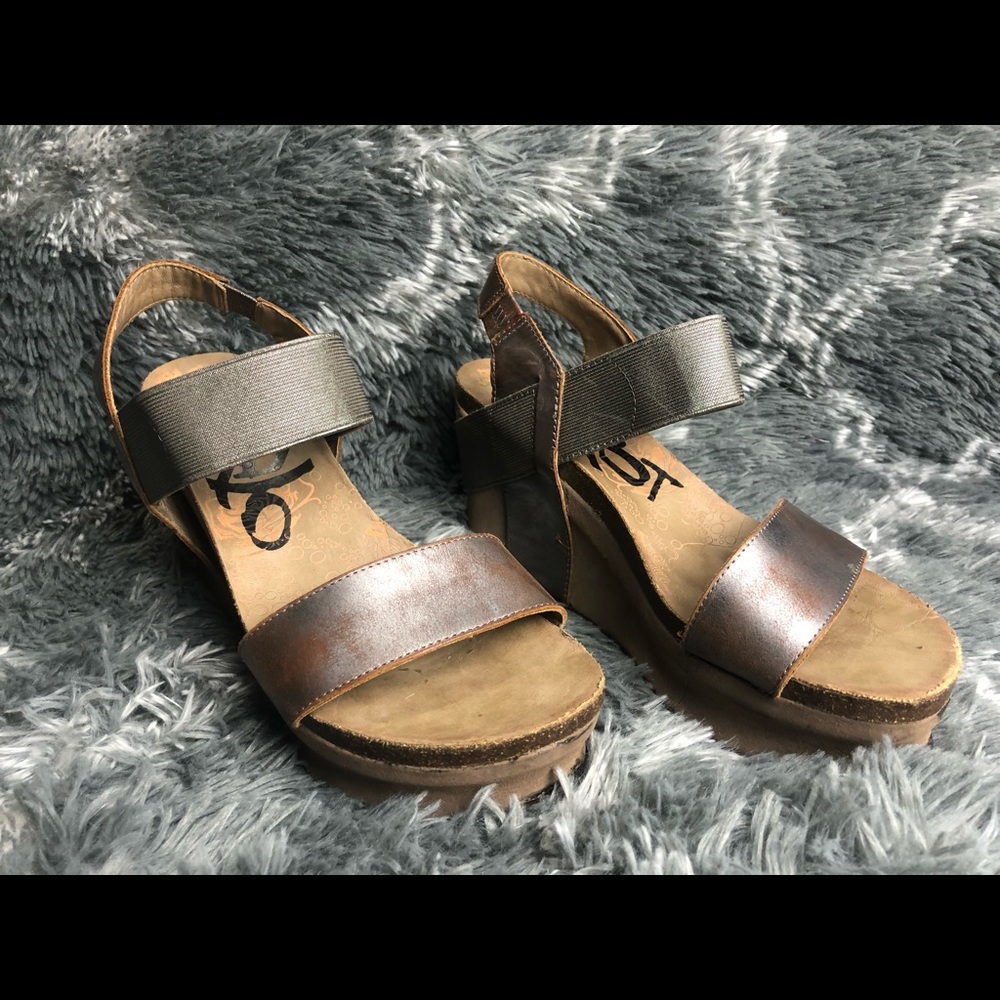 OTBT Leather Bushbell Sandals Silver